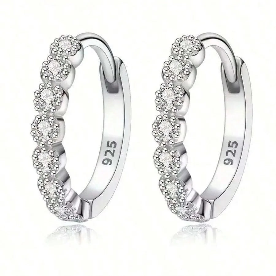 Mini Silver Hoop Earrings