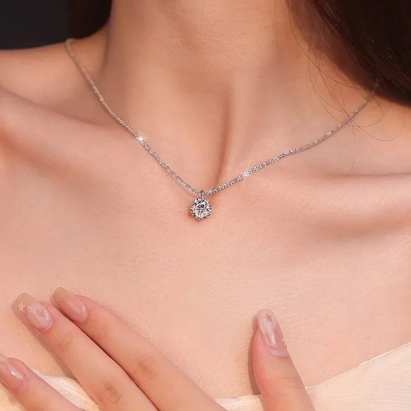 Silver Snake Bone Necklace